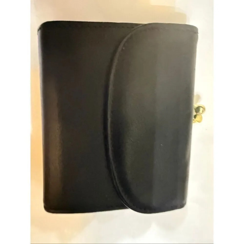 Mundi Women's Leather Tri-fold Card Holder Wallet Black OS NWT